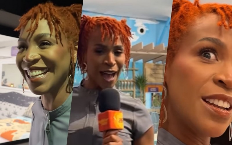 Karol Conká revisita cenários do BBB 21 e brinca: 