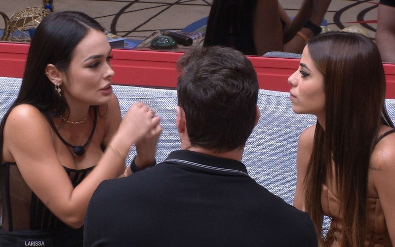 Larissa, do BBB 23, deseja boa sorte para Gustavo e Key Alves