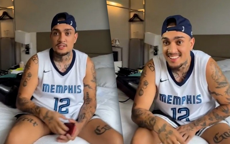 MC Binn confunde Deniziane com sua irmã gêmea