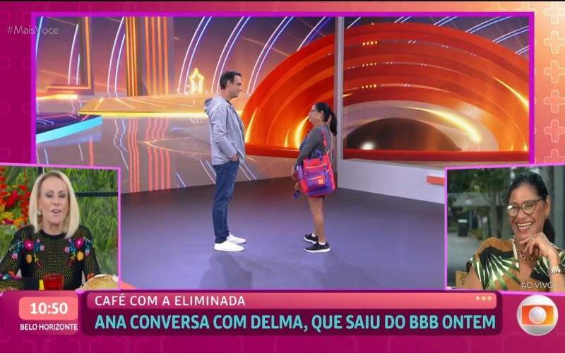 No Mais Você, Delma elogia Tadeu Schmidt: 