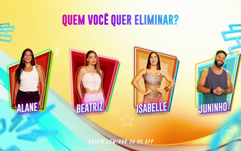 Quem sai do BBB 24 hoje: Alane, Beatriz, Isabelle e Juninho? VOTE!