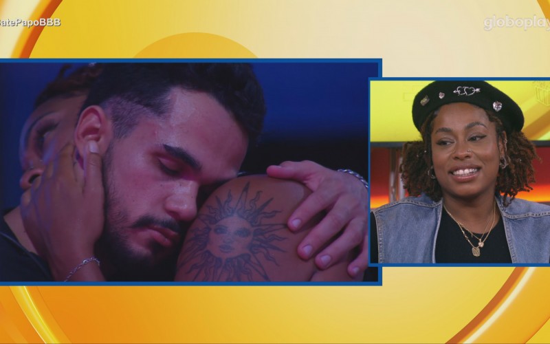 Thamiris reage a cenas quentes com João Gabriel no Bate-Papo BBB: 