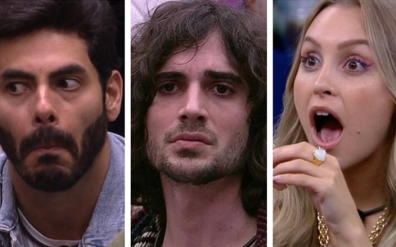 Enquete BBB mostra votação parcial do paredão entre Carla, Fiuk e Rodolffo