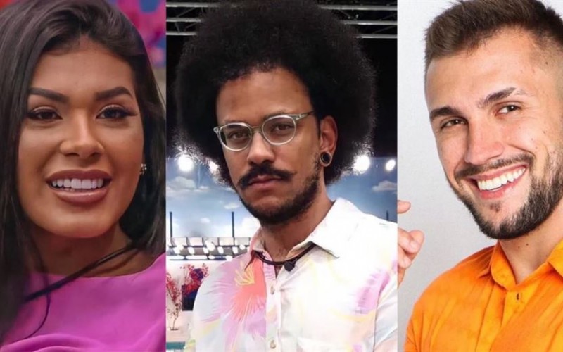 Enquete BBB21 aponta porcentagens no paredão entre Arthur, João e Pocah