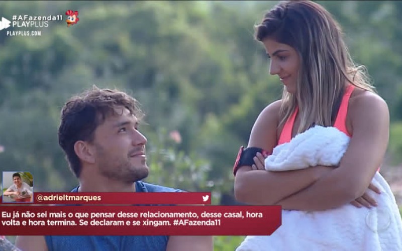 Hari se nega a beijar Lucas e o casal discute