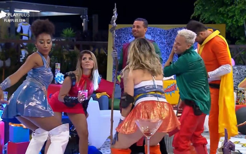 Hari, Thayse e Sabrina requebram no funk em noite de festa na sede