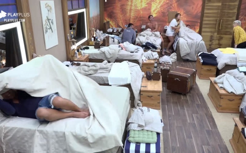 Morcego invade quarto, peoas gritam e Phavanello se esconde