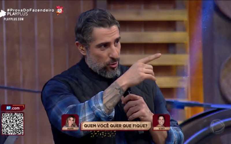 Na Roça, Hari Almeida e Viny Viera pedem votos para o público