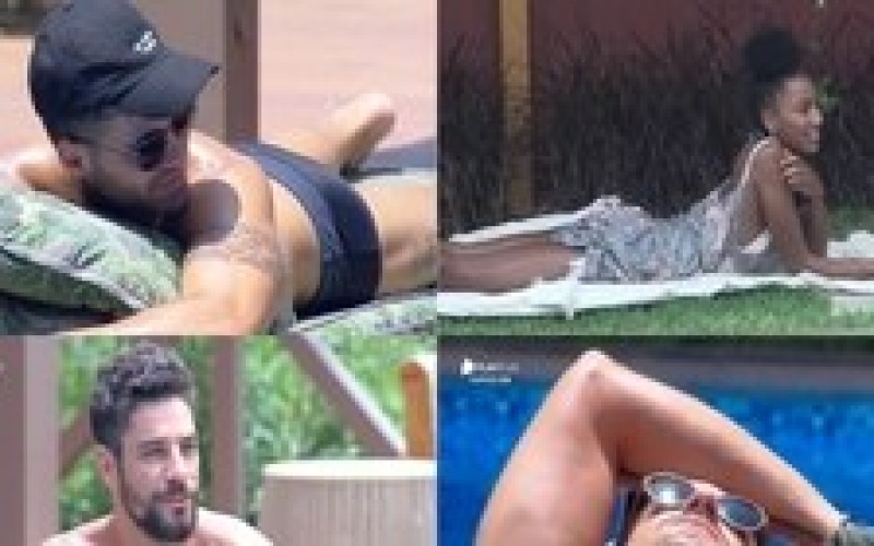 Peões aproveitam tempo livre e tomam banho de Sol