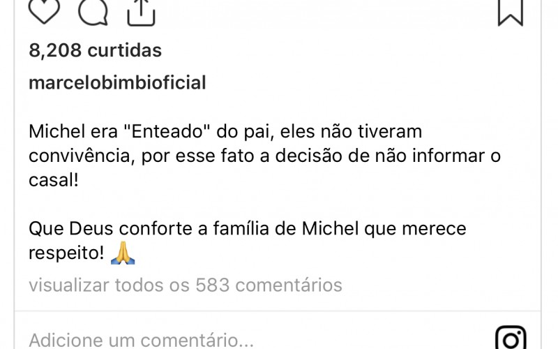 Power Couple: Marcelo Bimbi não ficará sabendo da morte do irmão