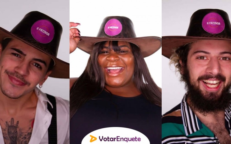 Quem você quer que fique em A Fazenda: Biel, Cartolouco ou Jojo? Vote na enquete