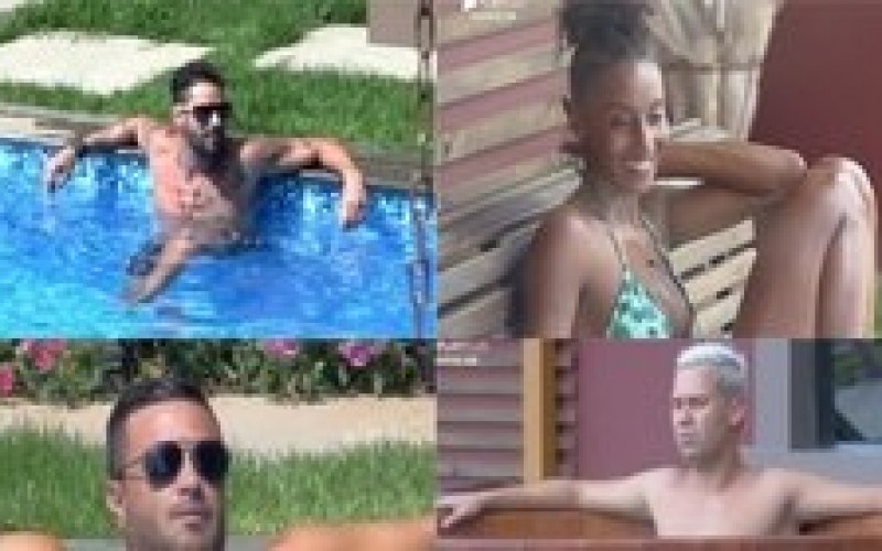 Tarde de calor: peões aproveitam dia livre em piscina&nbsp;