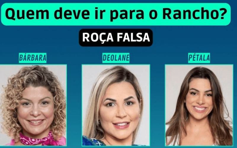 Votação + Enquete A Fazenda 2022 Roça Falsa (01/12): quem vence, Bárbara, Deolane ou Pétala? Quem deve ir para o Rancho?