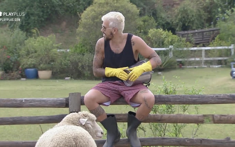 Lipe canta para ovelha - A Fazenda 12