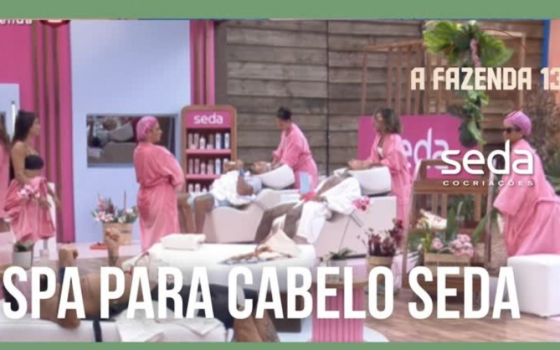 Peões têm dia de spa para cabelo com Seda