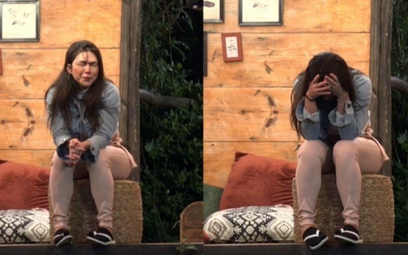 Sozinha, Nadja cai no choro e lamenta: "Tanto sofrimento"