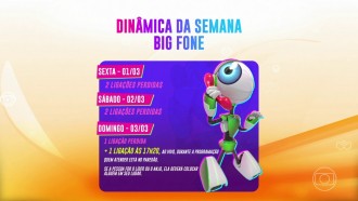 Dinâmica da semana do BBB 24 tem Big Fone tocando seis vezes e Poder Gêmeo