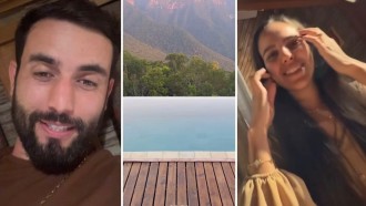 Matteus Amaral curte viagem romântica com namorada e se hospeda em suÃte de luxo com piscina privativa