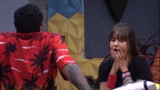 Nego Di e Thaís conversam sobre indicação da sister ao Paredão, e dentista cita Lucas Penteado: ‘Estou com medo é de ele estar forte’