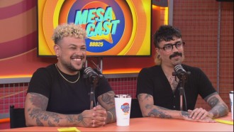 No Mesacast BBB, Edu, do Divas Depressão, comenta sobre Diogo Almeida e Aline: 'Não acho que ele tenha ficado com ela por interesse'