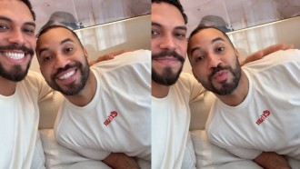 VinÃcius compartilha encontro com Gil do Vigor: 'Não fiquem com ciúme, não!'