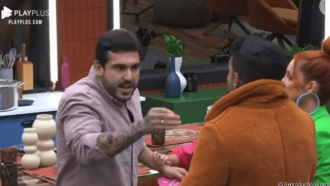 'Power Couple Brasil 6': Matheus Sampaio e João Hadad brigam após dinâmica e passam a gritar. 'VTzeiro'