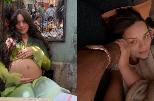 Rafa Kalimann mostra barrigão, posa com Nattan e recebe elogios: 'Cada dia mais linda'