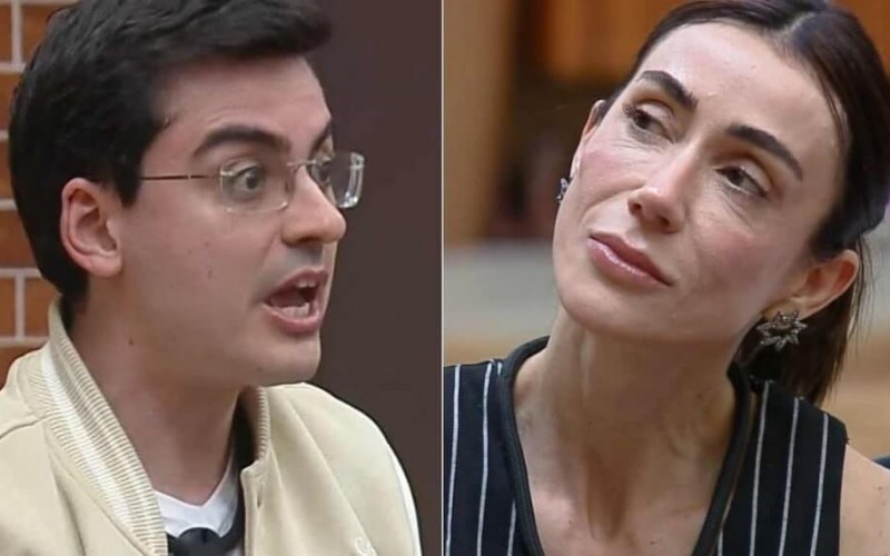 Ao vivo, Dudu Camargo rebate indireta de Michelle Barros em A Fazenda: