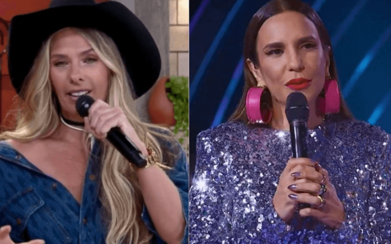 Adriane Galisteu começa A Fazenda 13 com alfinetada no The Masked Singer