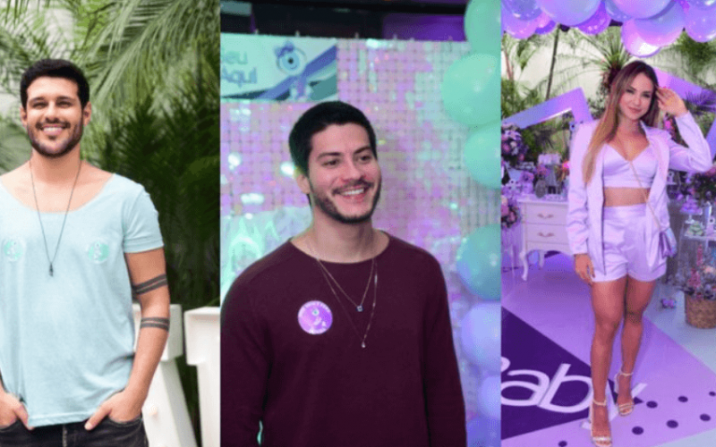 Participantes das edições mais recentes do Big Brother Brasil surgiram em fotos no Chá Revelação do primeiro bebê de Viih Tube e Eliezer