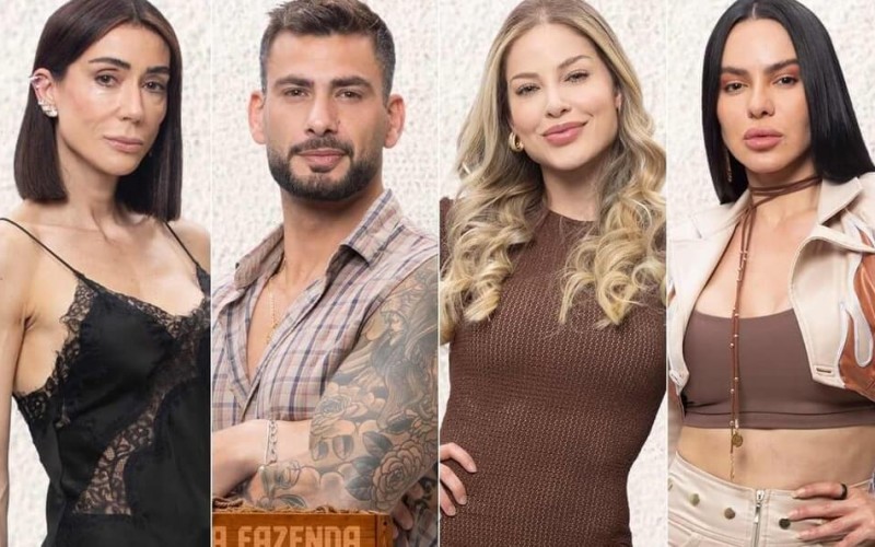 Enquete A Fazenda 17: Michelle, Nizam, Saory e Tamires estão na roça; vote