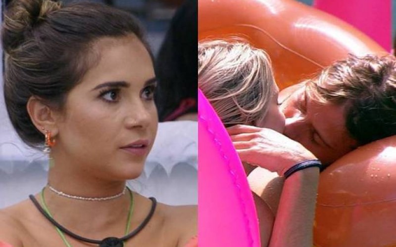 BBB20 - “Quer um edredom aÃ?”, questiona Gizelly ao ver Marcela e Daniel trocando carÃcias