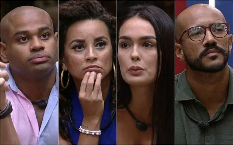 Enquete BBB 23: Cezar, Domitila, Larissa e Ricardo estão no paredão; votação