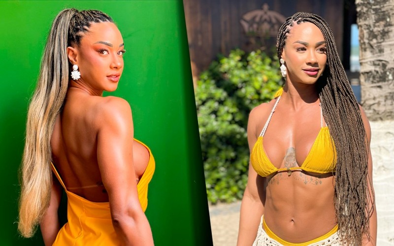 Aline Patriarca, do BBB 25, repagina visual e exibe boa forma de biquíni