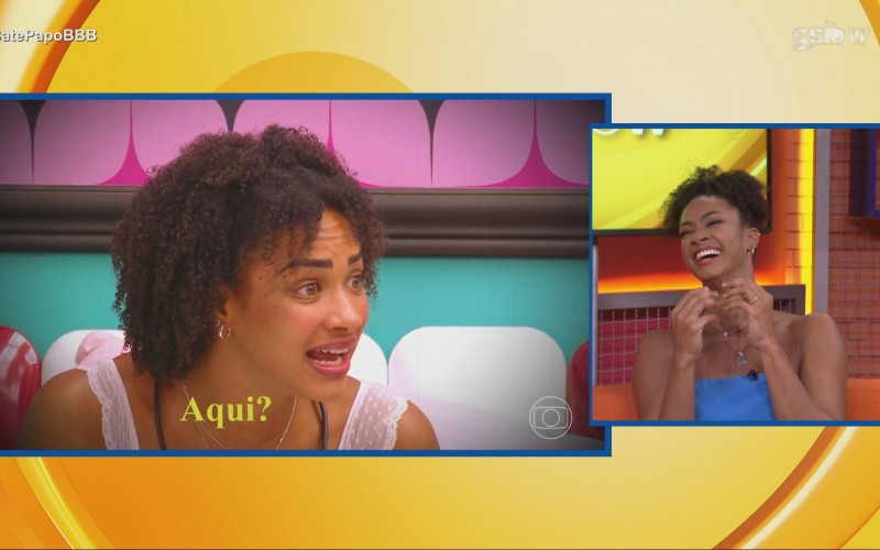 Aline ri muito de memes que protagonizou no BBB 25: