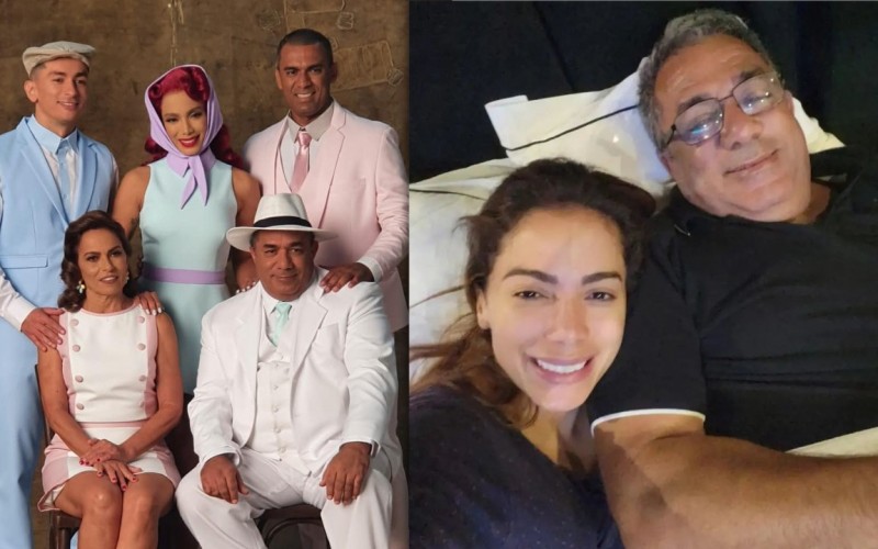 Anitta, acompanhada do pai, é a primeira atração do inédito