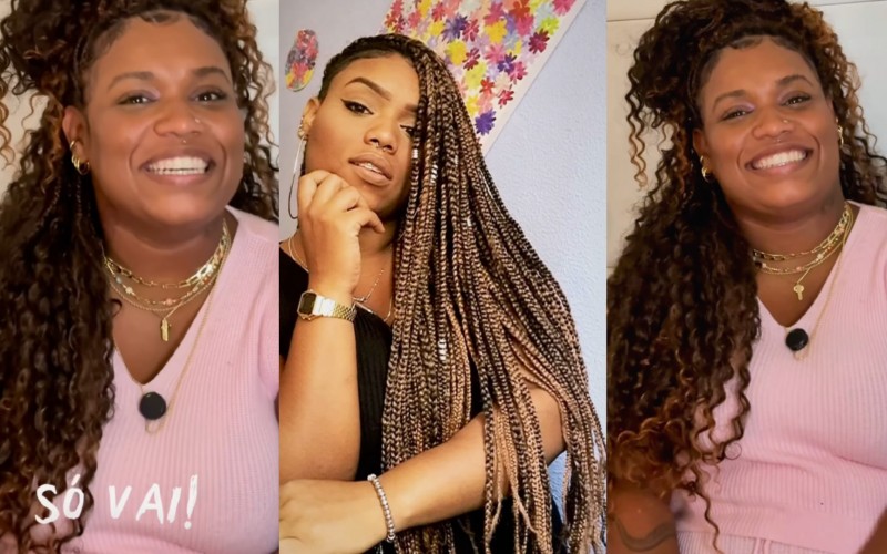 Camilla lembra que começou trabalho como trancista fazendo seu próprio cabelo