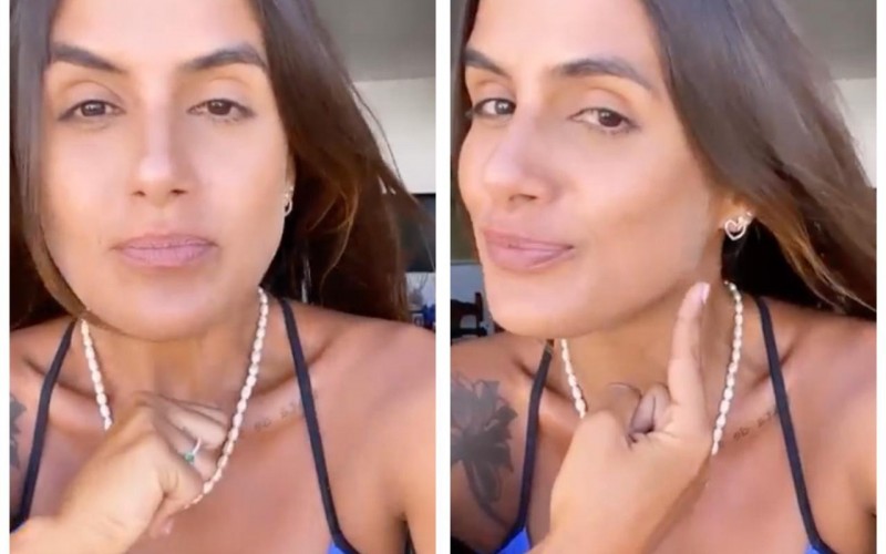 Carol Peixinho atribui efeito de maquiagem ao sol do Ceará em