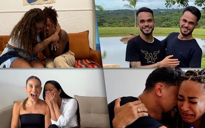 Confira a reação das duplas de Pipocas ao descobrir que estariam no BBB 25!