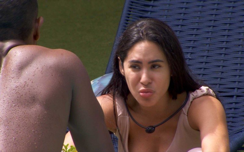 Davi e Isabelle conversam sobre o Paredão do BBB 24 e sister especula resultado