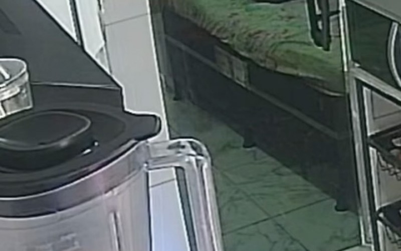 Delma se diverte com vídeo em que bate rosto em porta de vidro: