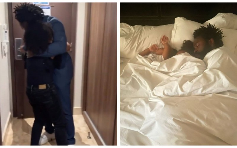 Douglas Silva reencontra as filhas após Final do BBB 22