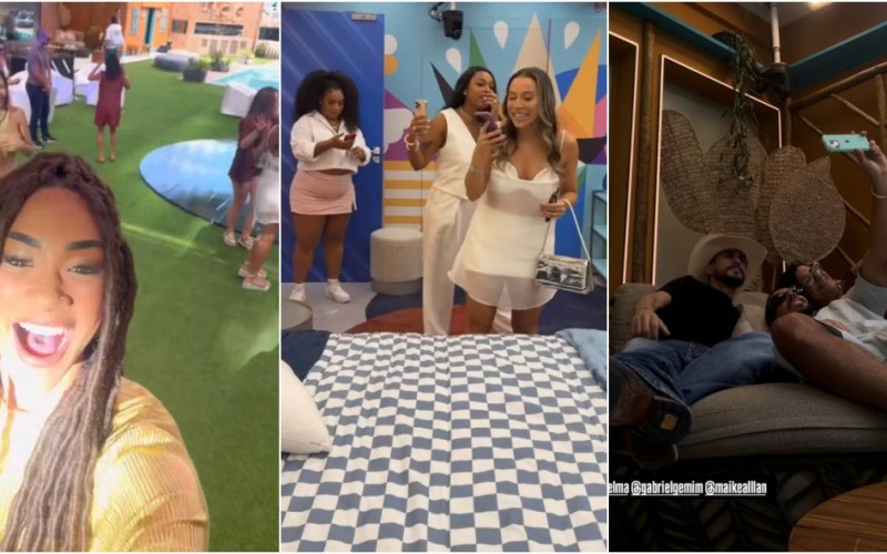 Ex-participantes do BBB 25 fazem visita à casa após fim do programa e comemoram; vídeo