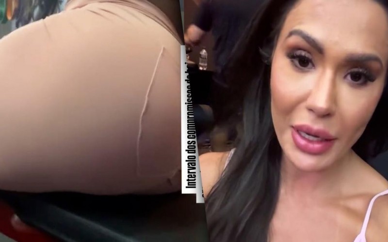 Gracyanne Barbosa aproveita intervalo de 2 horas na agenda para malhar glúteos