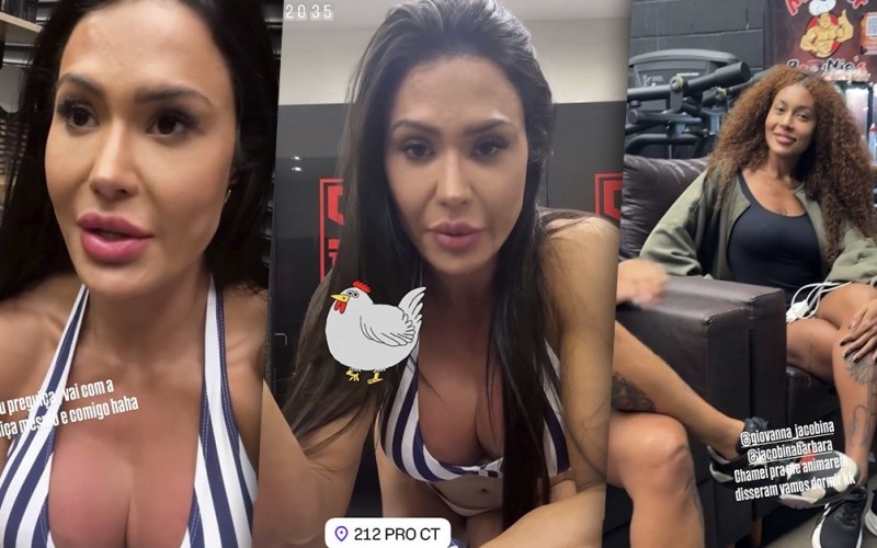 Gracyanne Barbosa brinca sobre roupa que vai usar na academia: