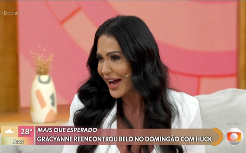 Gracyanne Barbosa é questionada sobre volta com Belo: