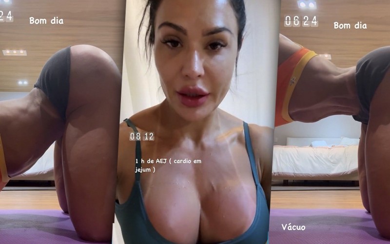 Gracyanne Barbosa mostra treino matutino em dia de Final do BBB 25