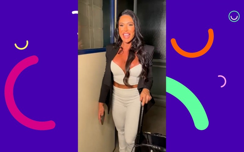 Gracyanne Barbosa parabeniza Belo pelo aniversário: