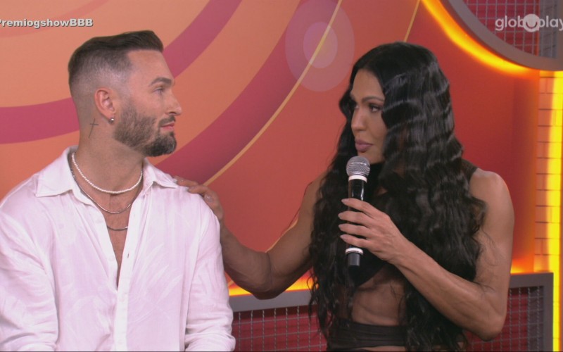 Gracyanne Barbosa pede perdão a Diego Hypolito por comentários no BBB 25: