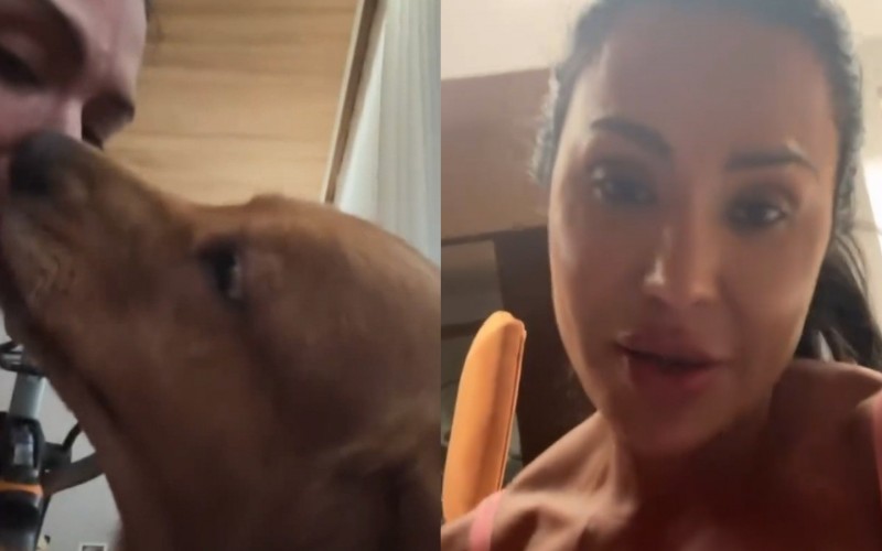 Gracyanne Barbosa recebe chuva de